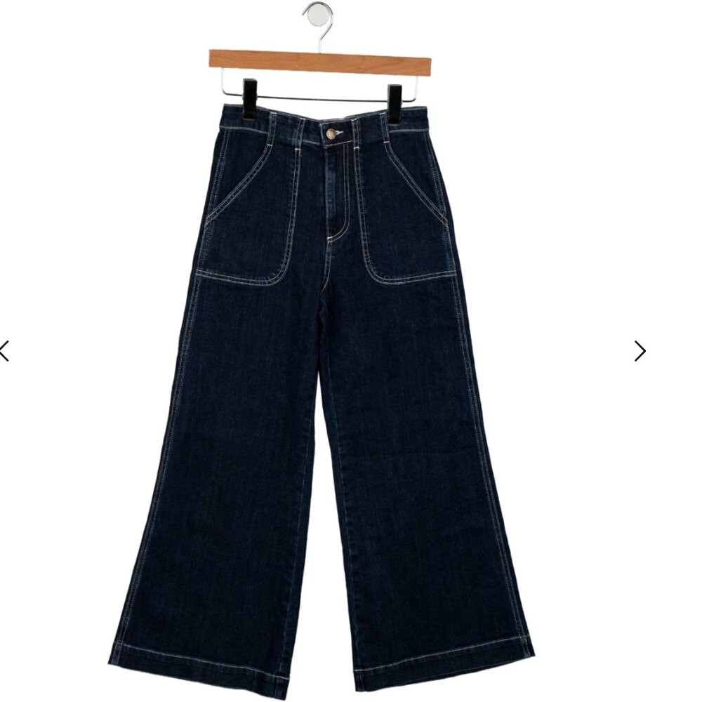 Ramy Brook Theodora High Waist Wide Leg Ankle Jeans